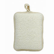 Trade Shop - Spugna Doccia Esfoliante Bagno Per Cura Corpo Bombata 13x9.5x4.5cm Beige 79651 -