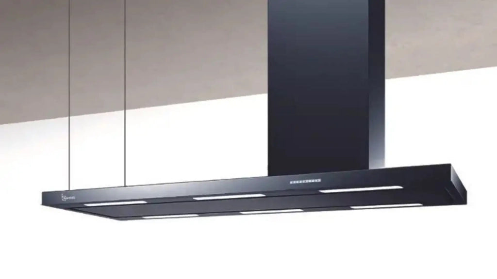 CAPPA ELEA PARETE cm150x50 camino Destro - Nera- 800 m3/h