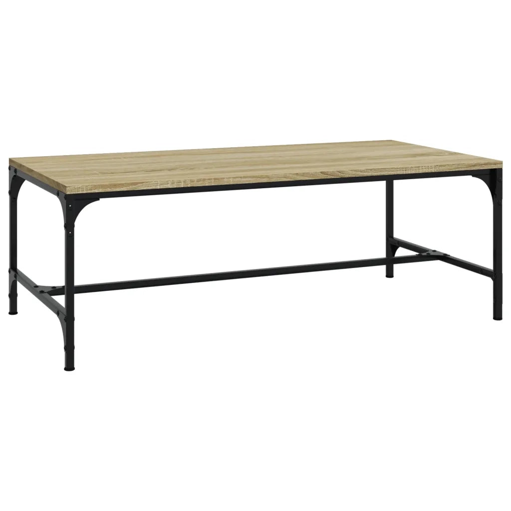 Tavolino da Salotto-Tavolino da soggiorno-Tavolo Rovere Sonoma 100x50x35cm Legno Multistrato