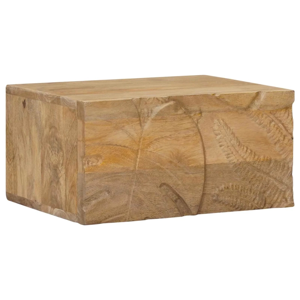 Comodino a muro fatto a mano Marrone Teak 40 x 30 x 20 cm 42020119