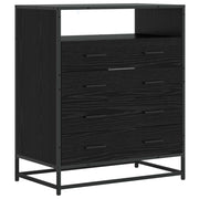 Mobile con Cassetti 4-Cassetto Rovere nero 70 x 41 x 83,5 cm 8010314