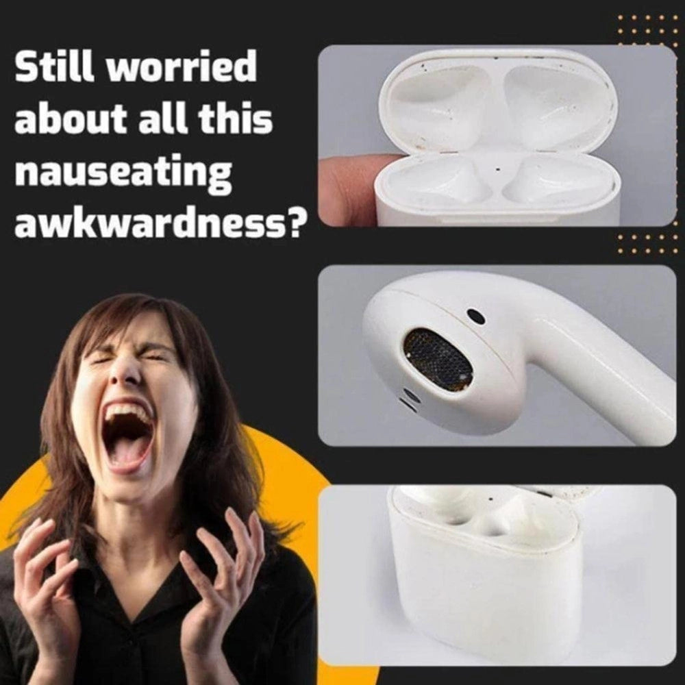 Trade Shop - Penna Spazzola Multifunzione Per La Pulizia Degli Auricolari Bluetooth Airpods -