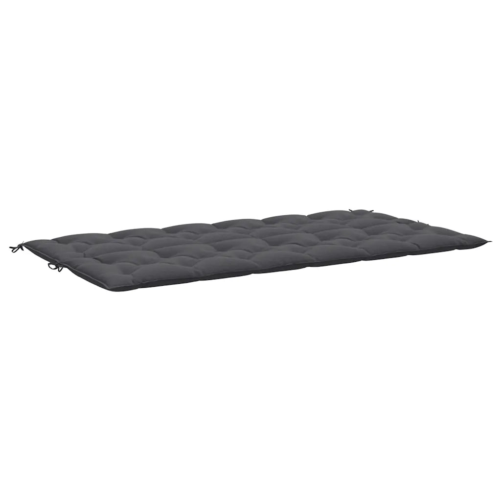 Cuscino per Panca Antracite 200x(50+50)x7 cm in Tessuto Oxford
