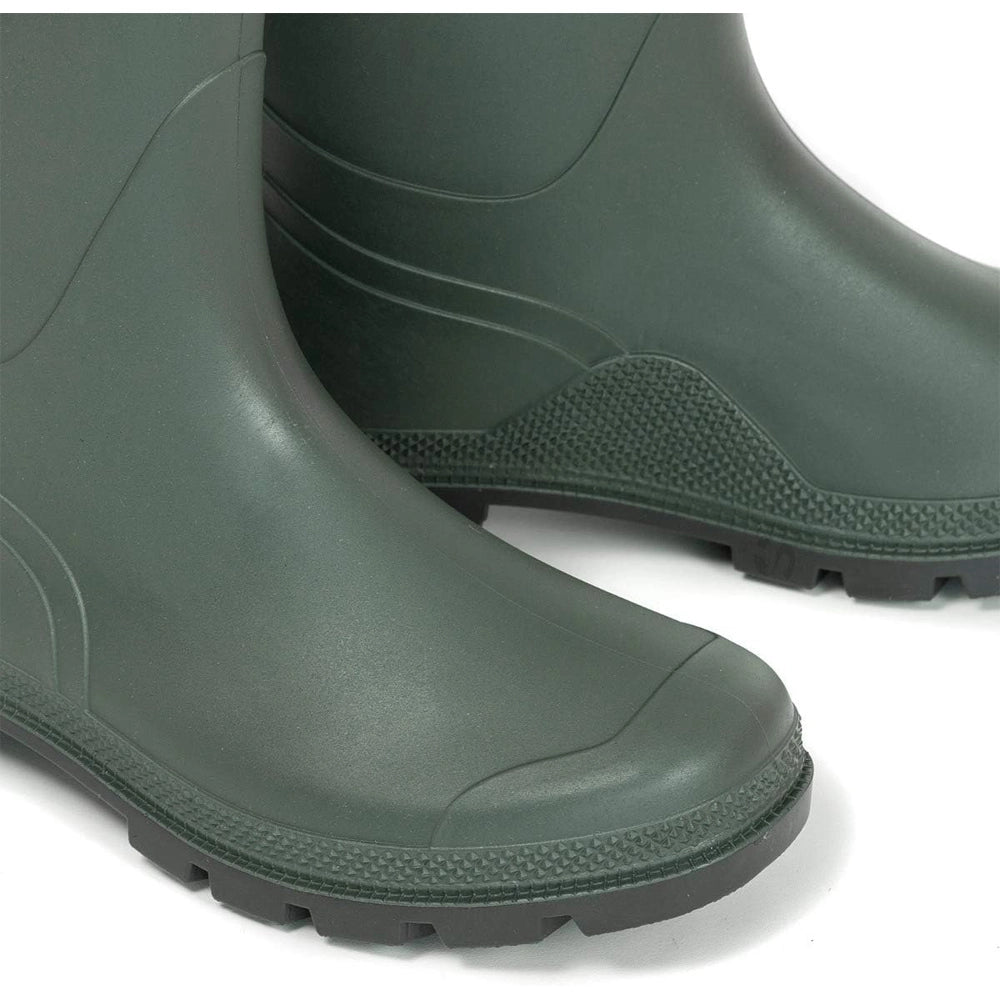STIVALI DA LAVORO PVC BASSO GOMMA VERDE IMPERMEABILI AGRICOLTURA CACCIA PESCA N.43 4F