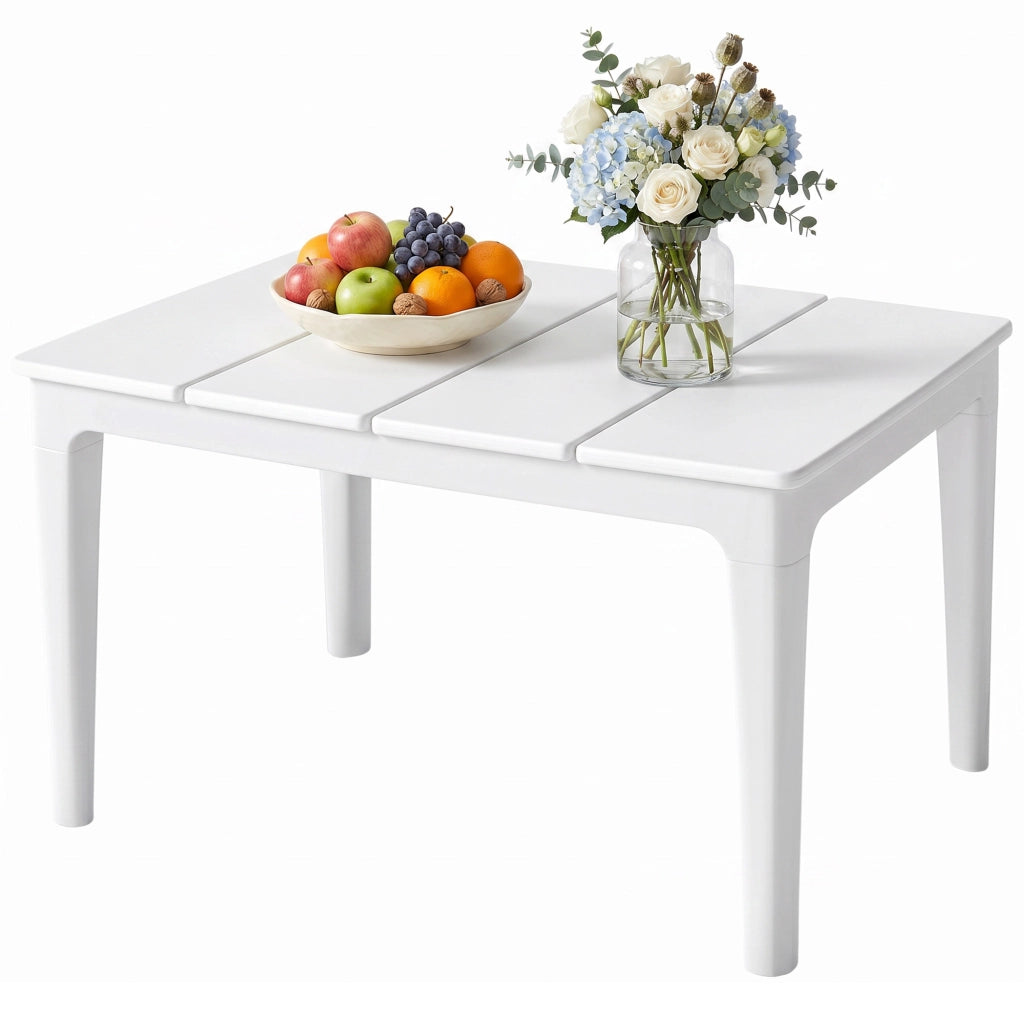 Tavolino da Caff¨¨ da Giardino. 70 x 53 x 39 cm. Bianco Crema