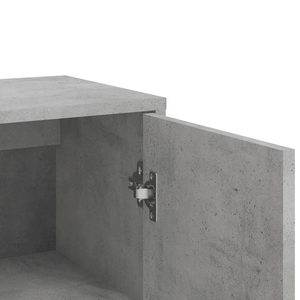 Credenza | Madia | Buffet da pranzo | Armadio da pranzo Grigio Cemento 60x31x84 cm in Legno Multistrato