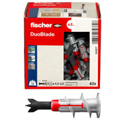 Tassello per Cartongesso Fischer Duoblade Lunghezza 44 mm 40 Pezzi