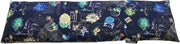 Cuscino di ciliegie con cuscino termico - 50 x 14 cm - blu vintage - doppia cupola