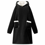 Felpa coperta Nero M Pile e Flanella