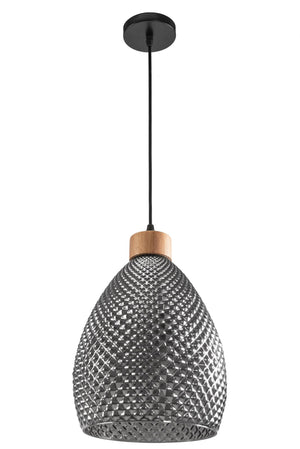 Lampada Da Soffitto Di Vetro Retro Black APP897-1CP