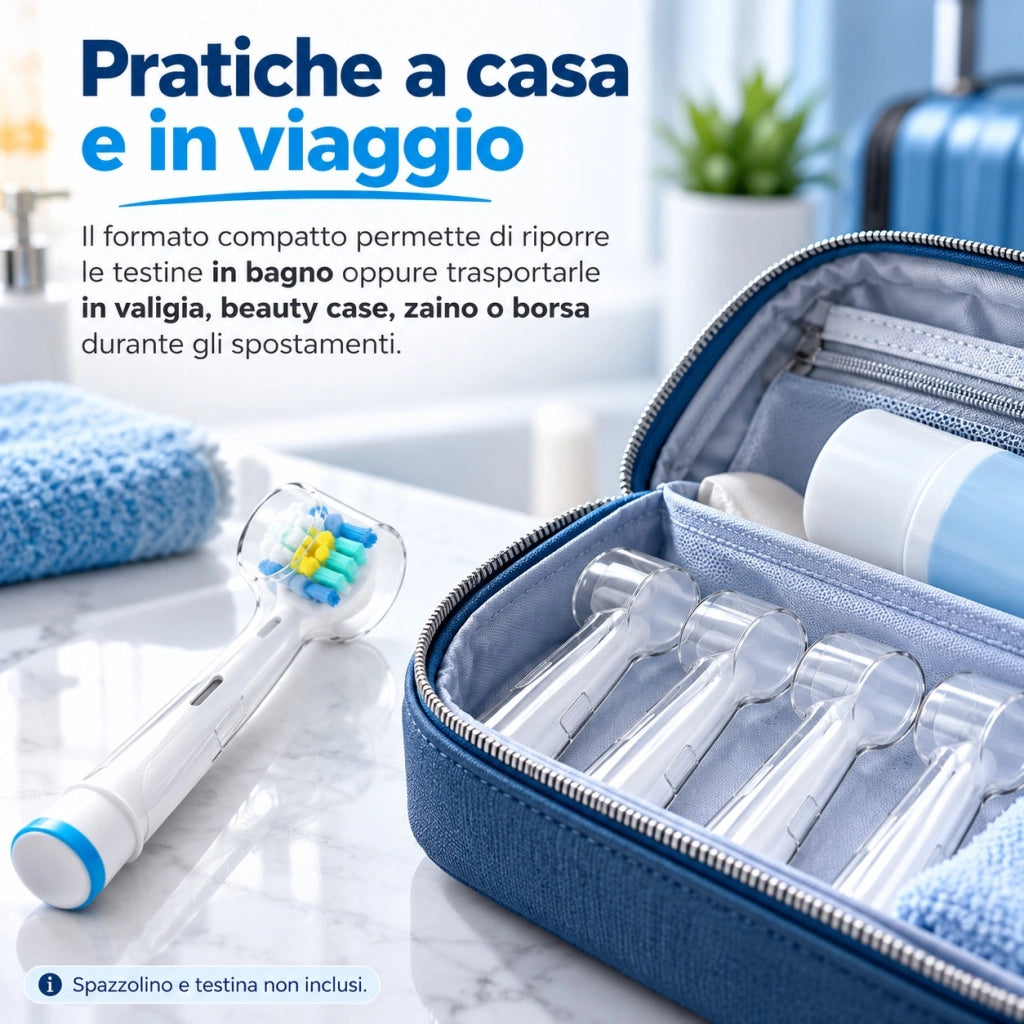 4 Copri Testine Spazzolino Elettrico – Custodie Antipolvere 02859