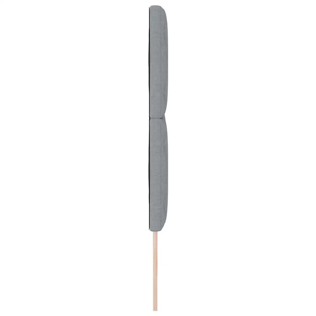 Testiera con testiera Grigio chiaro 144 cm Pelle Sintetica 3337912