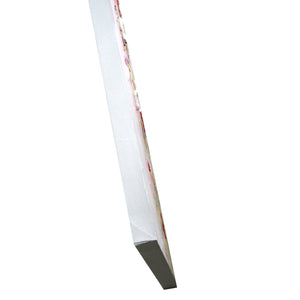 Quadro dipinto fiori cm 50x150x4