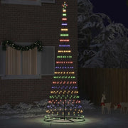 Albero di Natale LED con 455 LED Multicolore 399 cm Metallo