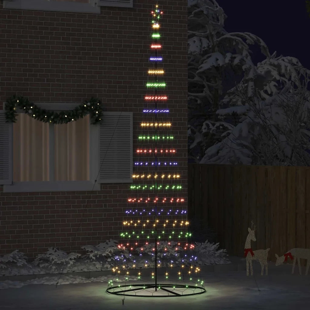 Albero di Natale LED con 455 LED Multicolore 399 cm Metallo