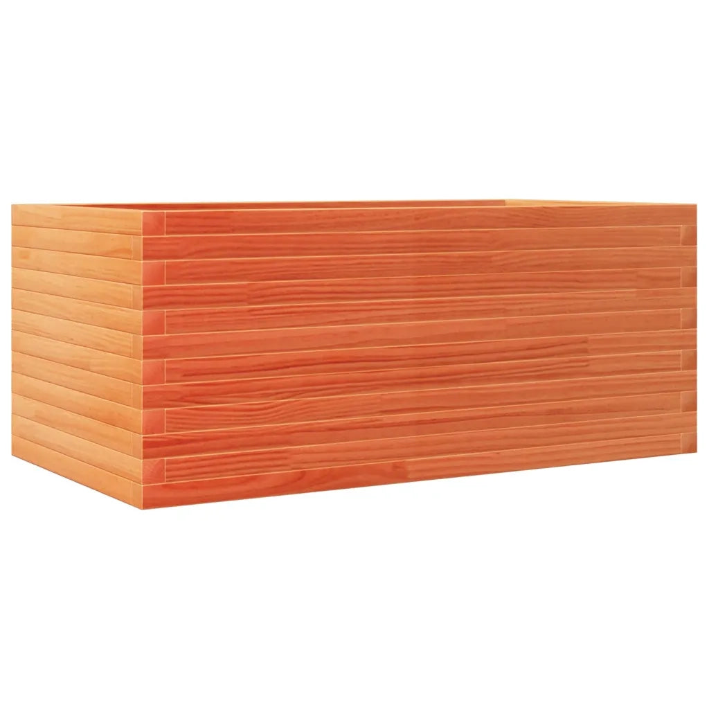 Fioriera Giardino Marrone Cera 110x60x46 cm Legno Massello Pino 3282461