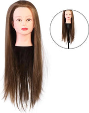 Manichino Capo per Parrucchieri - Manichino Multifunzionale per Capelli per ParrucchieriDuraturo Pratico Capo per Saloni di Bellezza Gereadizione per Saloni di Bellezza con Cosmetica (Golden)