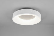 GIRONA PLAFONIERA LED 27W 3200lm, 4000K METALLO BIANCO OPACO D. 45CM DIMMERABILE CON INTERRUTTORE