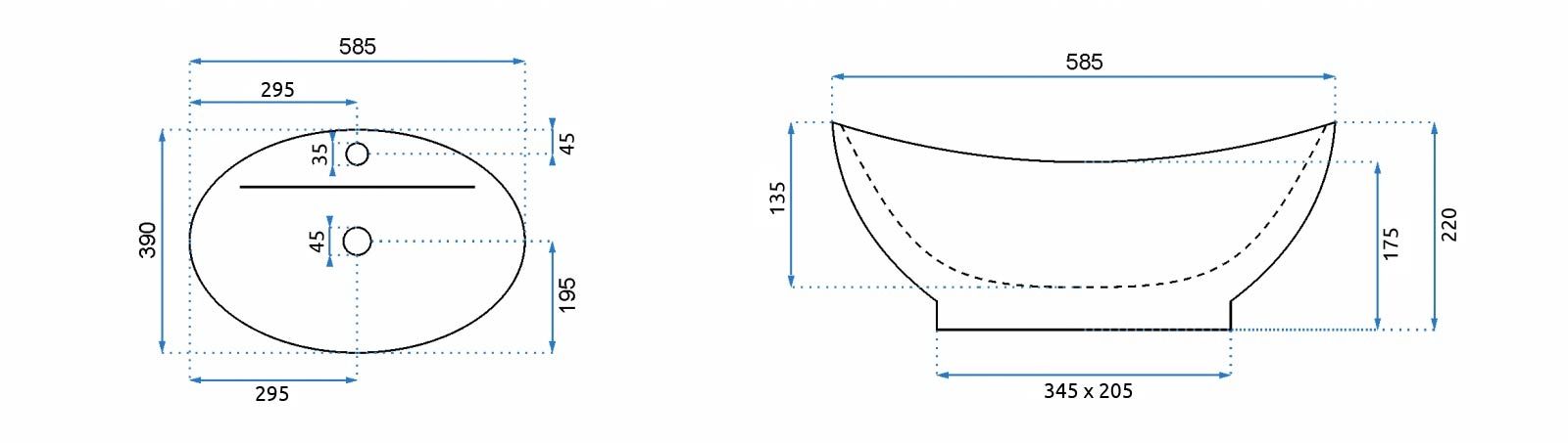 Lavabo Da Appoggio Rea Cindy