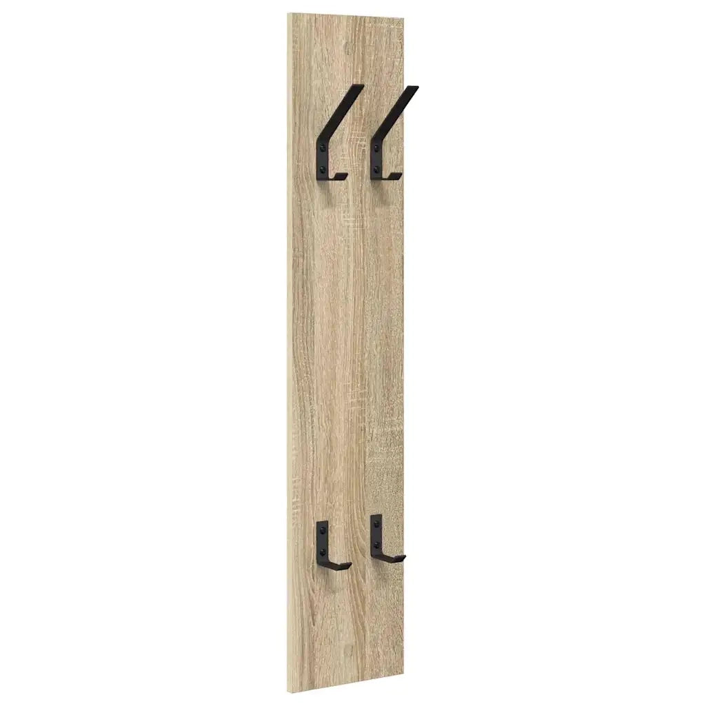 vidaXL Appendiabiti a muro rovere sonoma 20 x 1.5 x 100 cm
