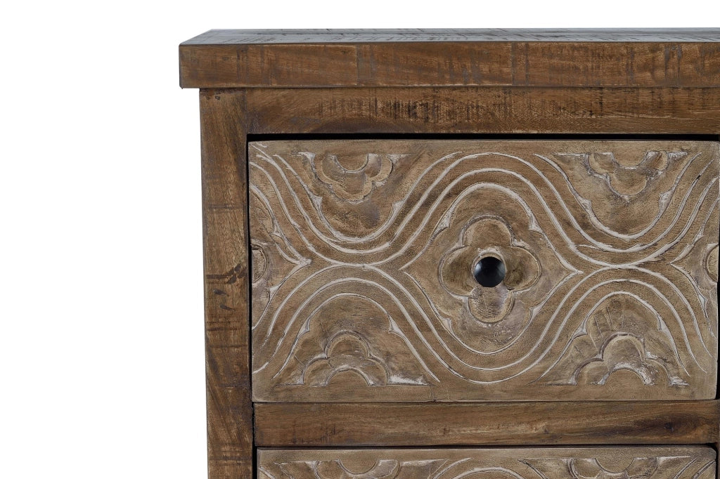 Credenza in legno di mango invecchiato