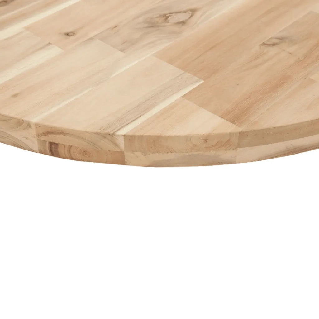 vidaXL Piano Tavolo Rotondo Ø50x4 cm in Legno Massello di Acacia
