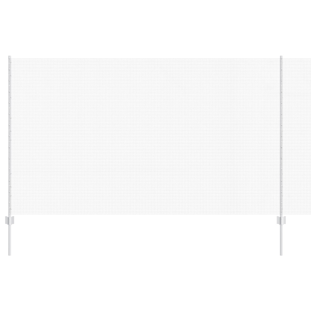 Recinto in rete saldata con 22 pali a U Argento 1.4x25 m Acciaio