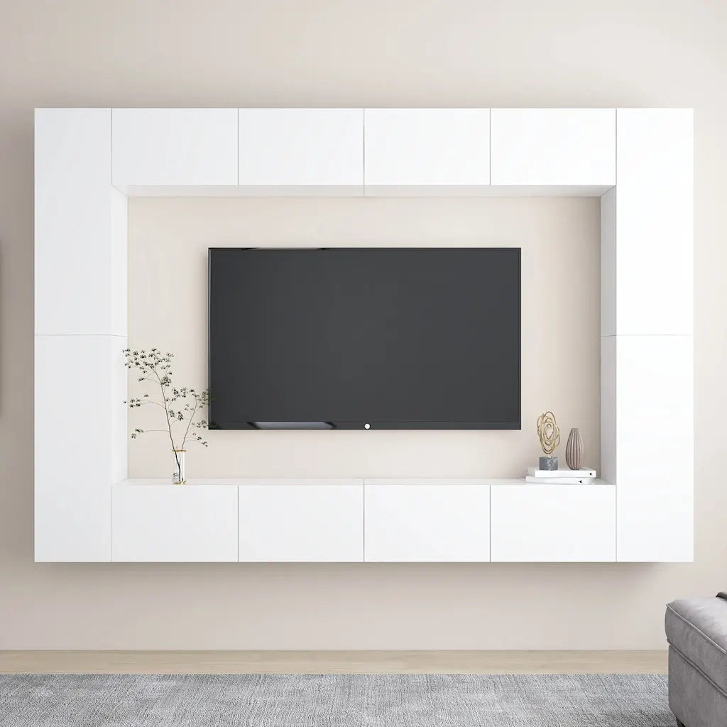 Set Mobile TV 8 pz Bianco in Truciolato cod mxl 22663
