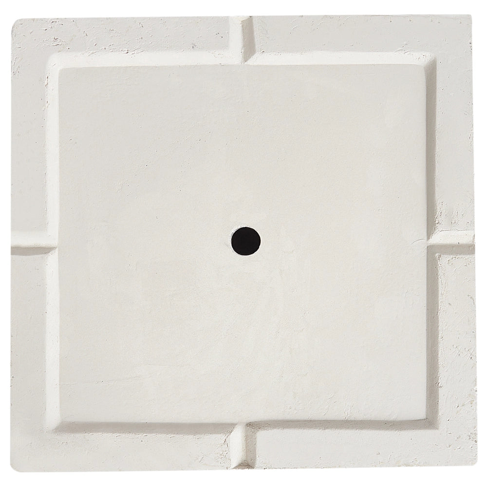 Vaso da fiori in argilla beige chiaro da giardino alto 26 x 26 x 60 cm resistente ai raggi UV