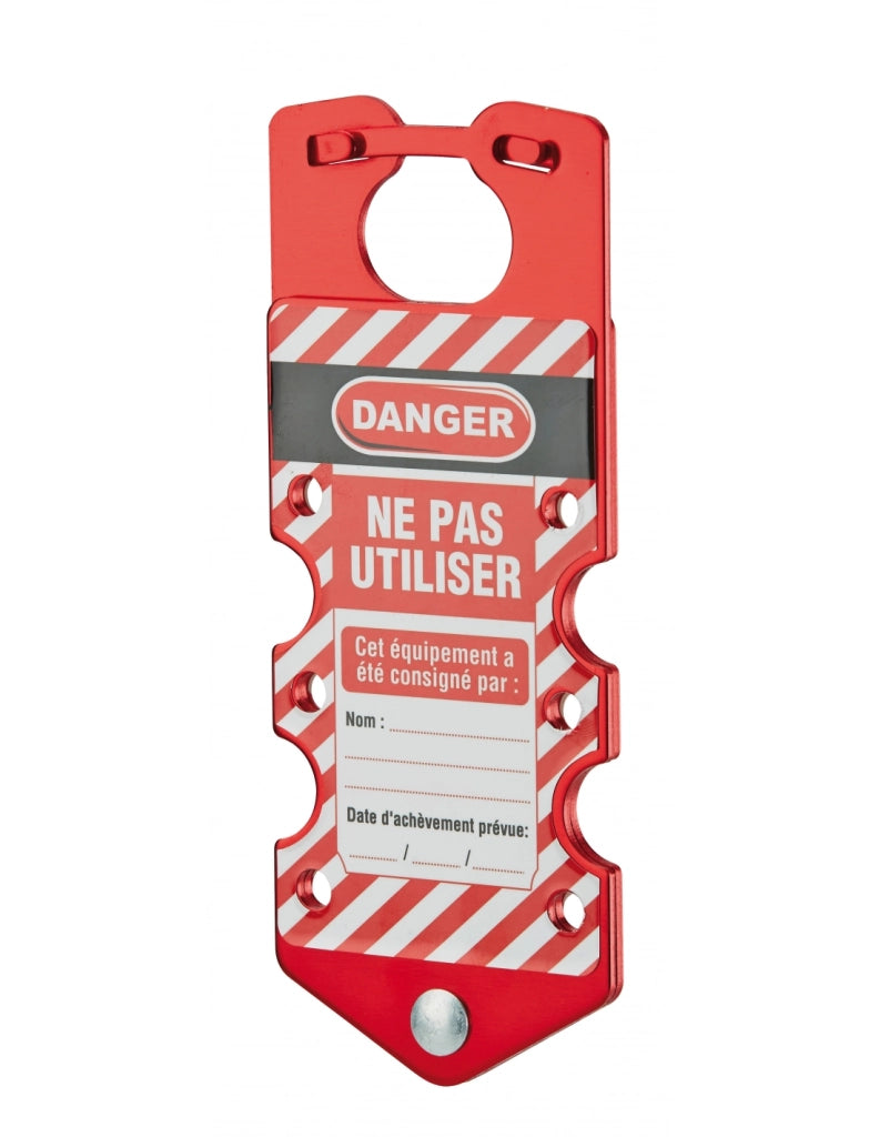 Ganascia in alluminio Ø 36 x 28 mm per 6 lucchetti LOTO – THIRARD