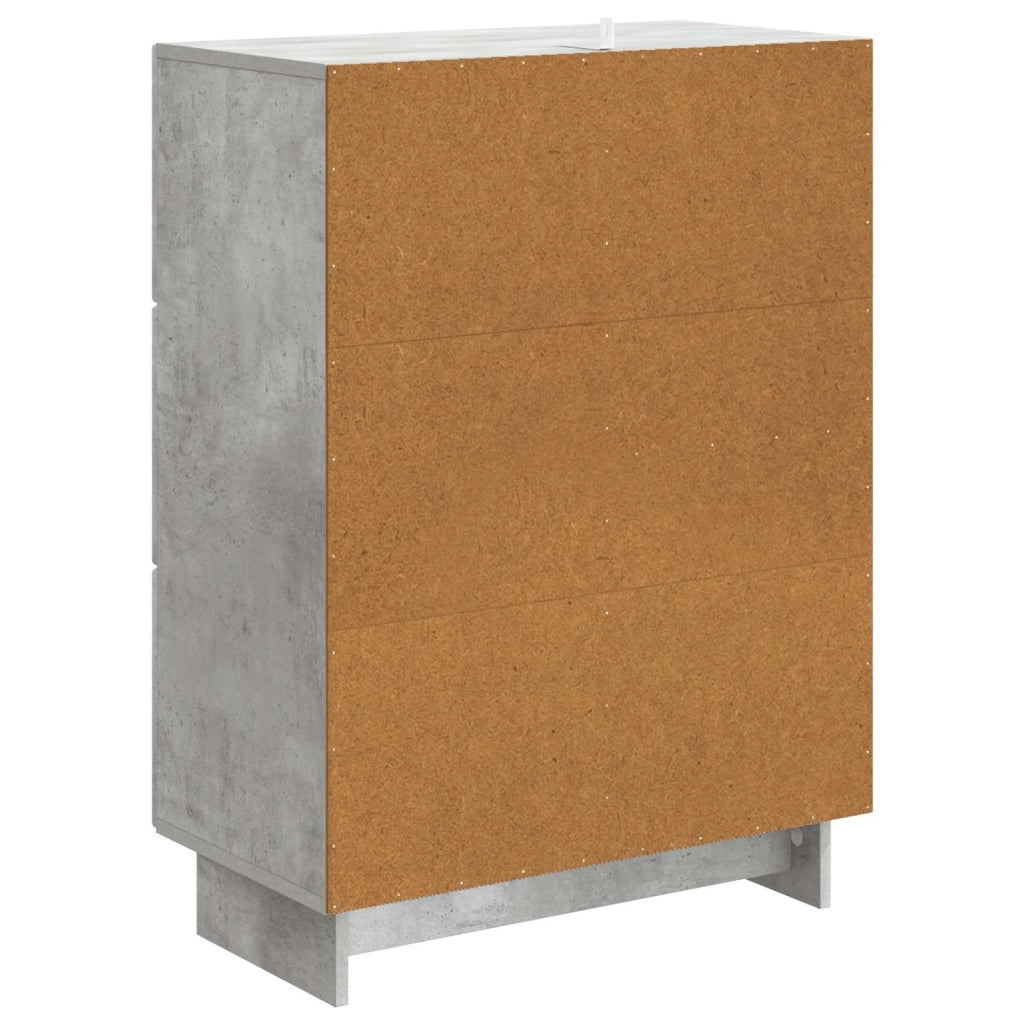 Credenza Grigio Cemento 66 x 34,5 x 90 cm Legno ingegnerizzato