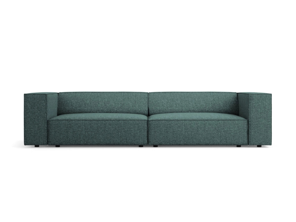 Cosmopolitan Design - Divano "Arendal" 4 posti in ciniglia petrolio 