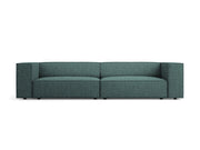 Cosmopolitan Design - Divano "Arendal" 4 posti in ciniglia petrolio 