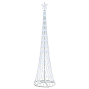Albero di Natale LED-Luci decorative natalizie Bianco freddo 70 x 70 x 250 cm Metallo