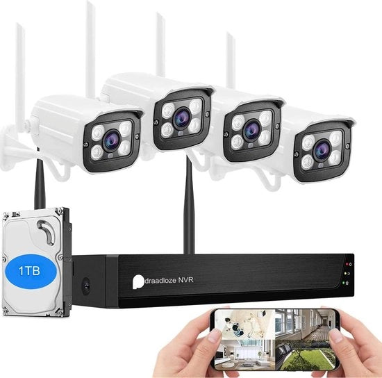 Sistema di Sorveglianza Esterno Wi-Fi - Camera di Sorveglianza Esterna Wi-Fi - Sistema di Sorveglianza Esterno Wi-Fi Completo
