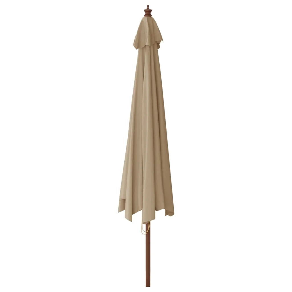 Ombrellone da giardino con palo in legno 400 x 273 cm tortora 02_0008361