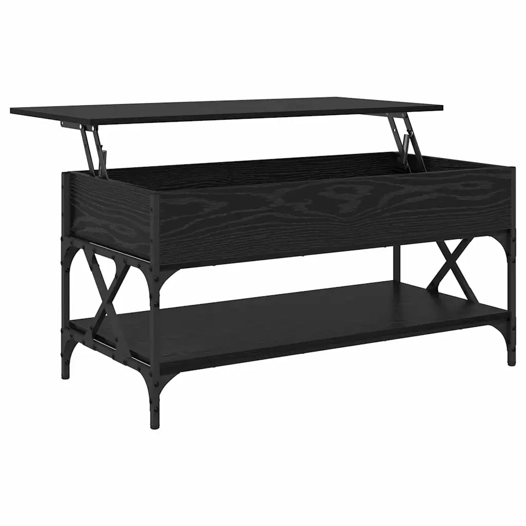 Tavolino da salotto Rovere Nero 100 x 50 x 50 cm 883043