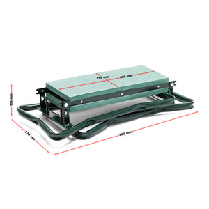 Toboli Inginocchiatoio da giardino 2 in 1 Sgabello e cuscino imbottito Richiudibile Portata 150 kg