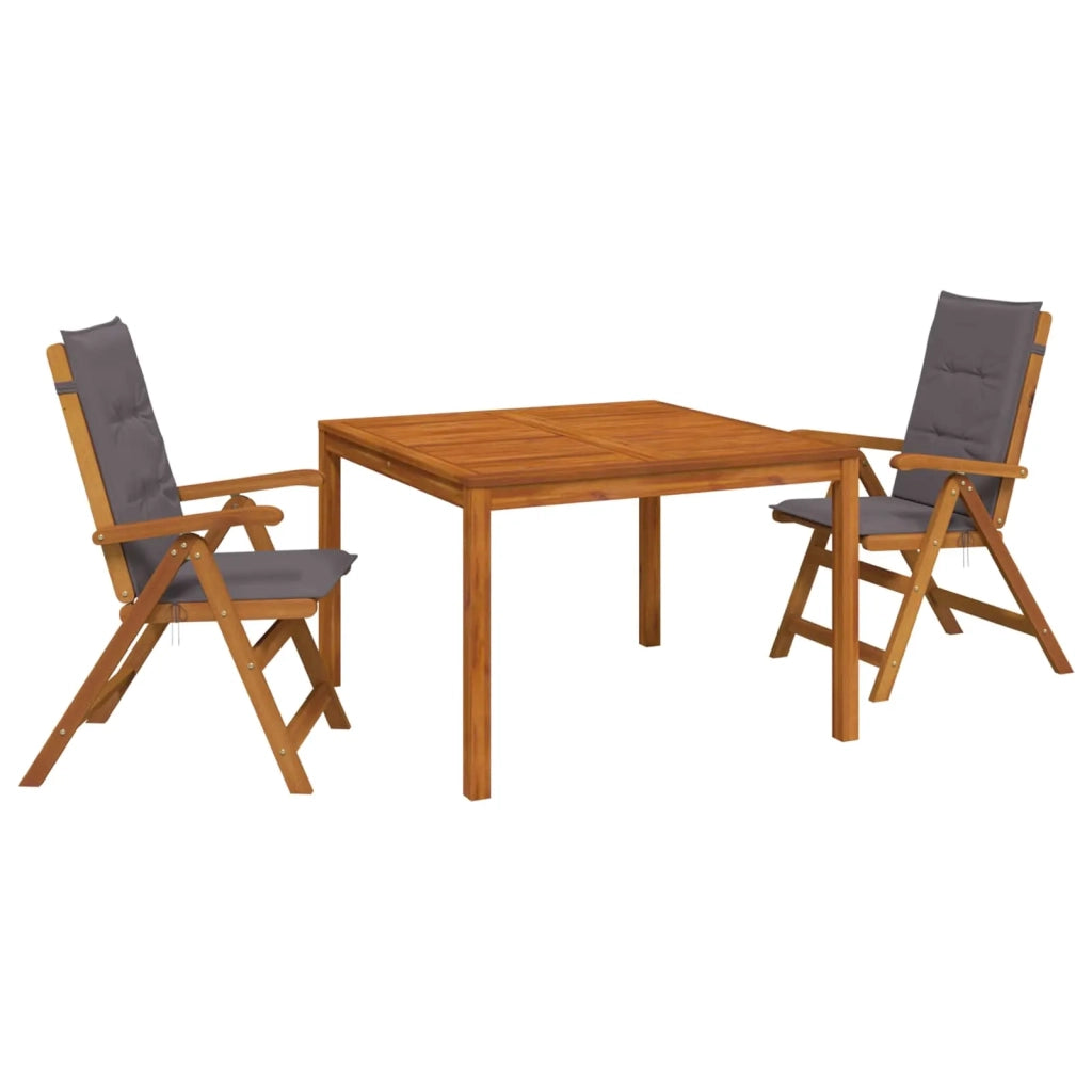 Set da pranzo da giardino 3 pezzi 3 pz Naturale 3434609