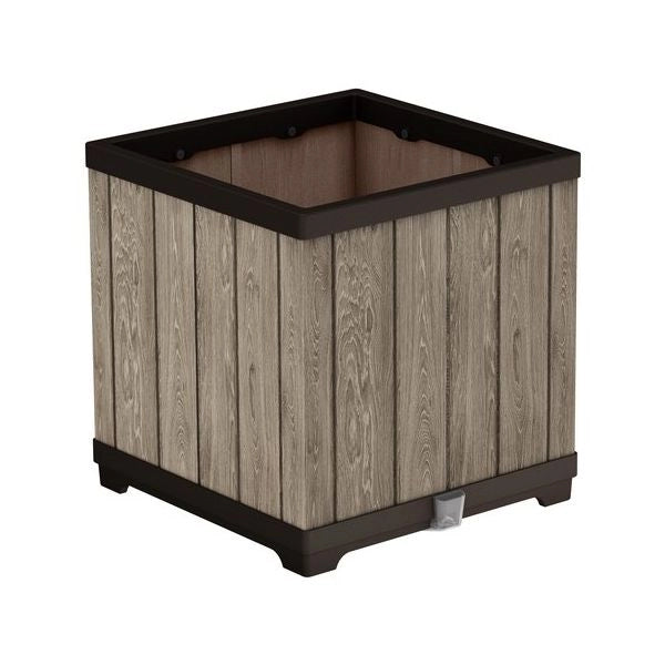 Fioriera keter k260788 signature knock down planter square ashwood