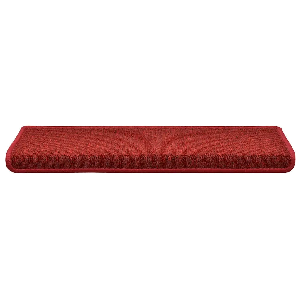 Tappetini per scale 30 pz 65x21x4 cm Rossi rettangolare 3365770