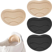 Hielkussentjes autoadesivi per scarpe, prevenzione delle vescicole, misura superiore, nero/nude