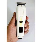 Trade Shop - Tagliacapelli Professionale Ricaricabile Gm-6136 Display Lcd Trimmer 4 Pettini -