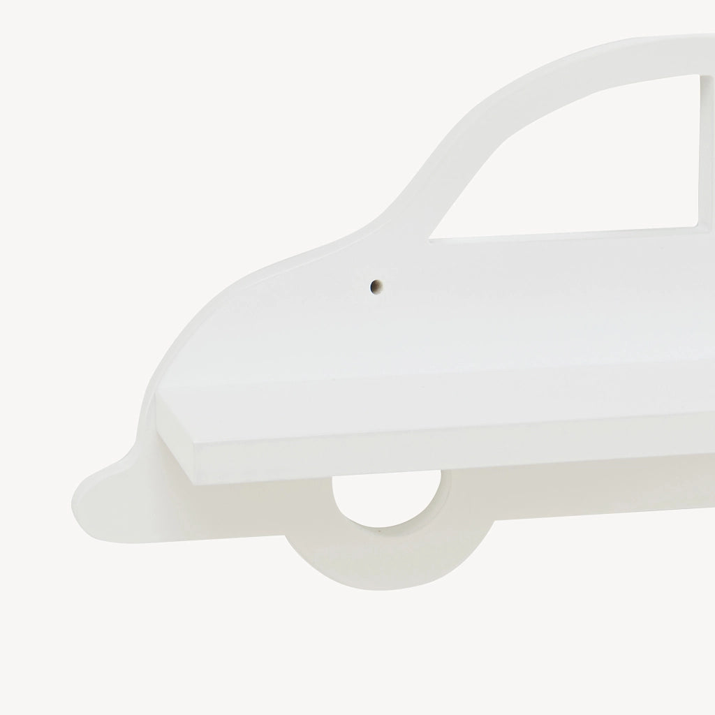 Mensola Skanderborg per Cameretta Sostegno Consolle Decorativo a Forma di Automobile - Bianco [en.casa]