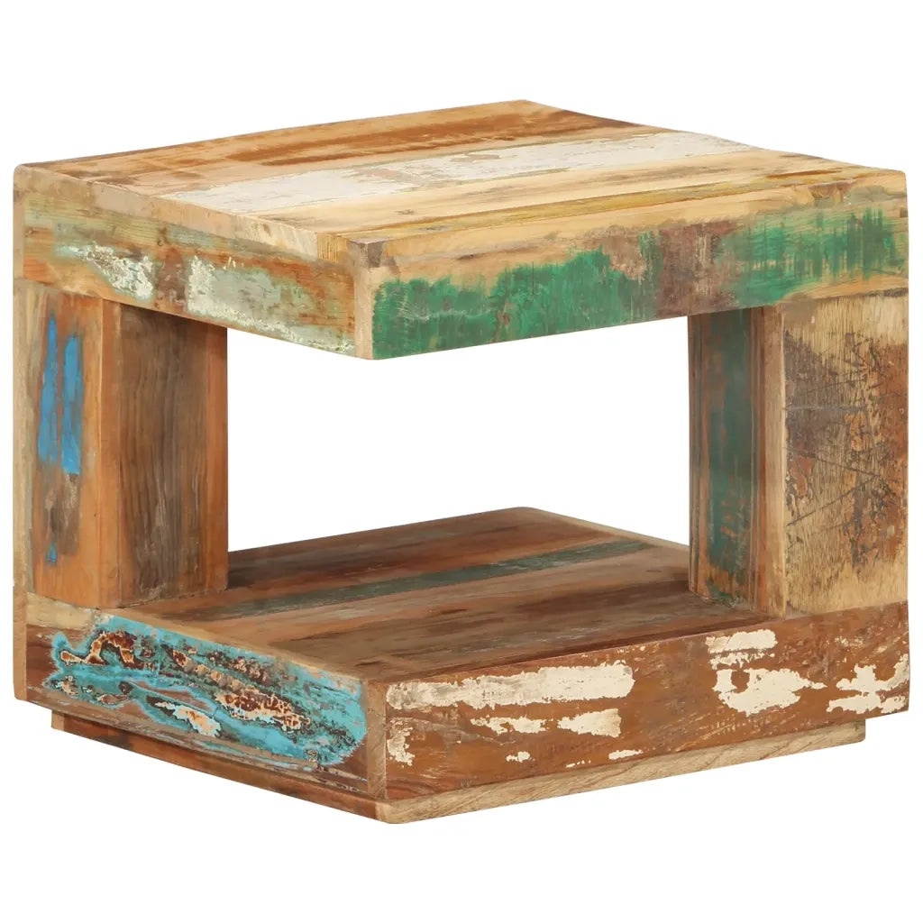 Tavolino da Salotto 45x45x40 cm in Legno Massello di Recupero 338008