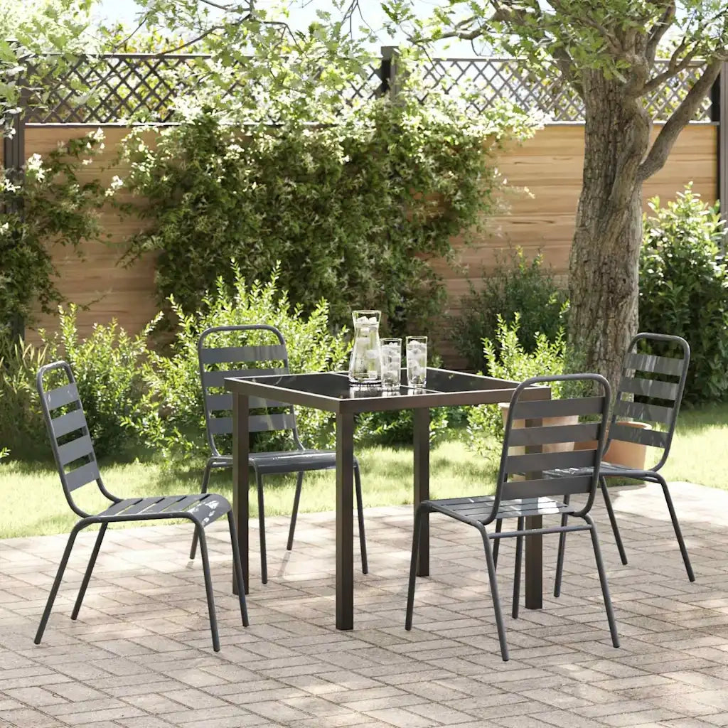 Set da Pranzo per Giardino 5 pcs Antracite 3379297