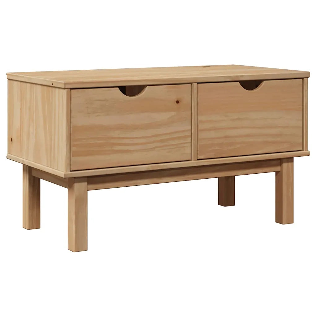Panca da Corridoio-Sgabello-Panca con Contenitore OTTA 80x40x45 cm in Legno Massello di Pino