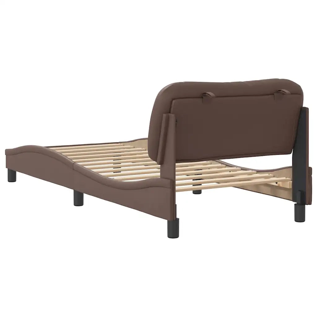 Giroletto senza Materasso Hvar Marrone 80x200 cm in Similpelle 3207962