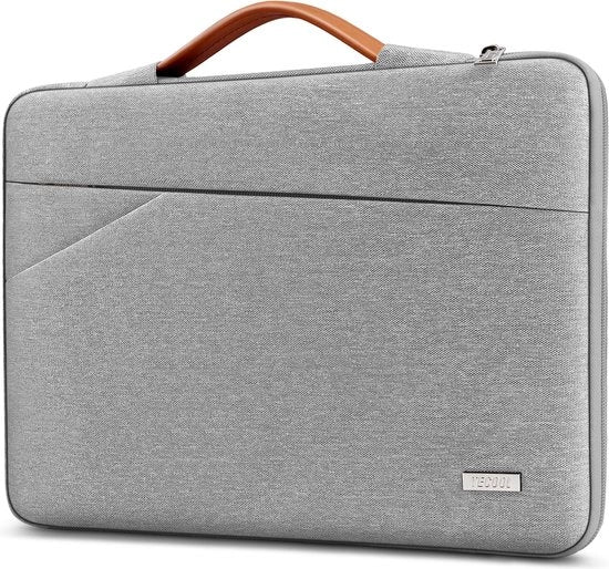 Tas per laptop 13,3 pollici, compatibile con MacBook Air Pro 13 M1 M2, 13,3 pollici Dell HP Lenovo Notebook, 13,5 pollici Surface Laptop 4/3, MacBook Pro 14, tas stivata, tas impermeabile, colore grigio