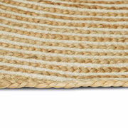 Tappeti per area | Tappeti a zone Naturale e Bianco 122 x 183 cm Juta